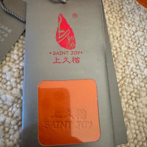 NWT Saint Joy leather Orange Patterned Handbag - Picture 12 of 16